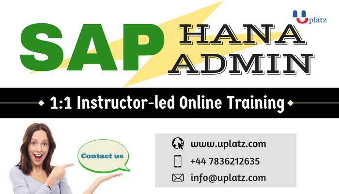 SAP HANA Admin Training course and certification