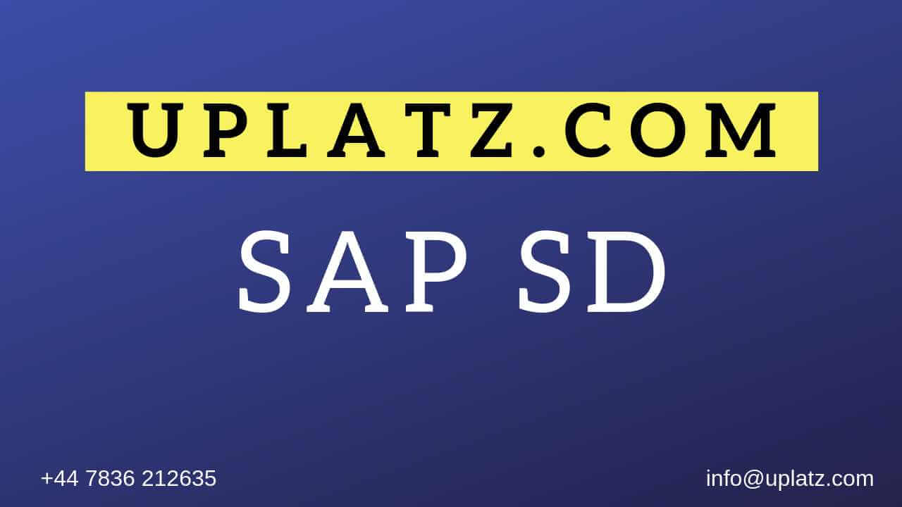 SAP SD Training course and certification