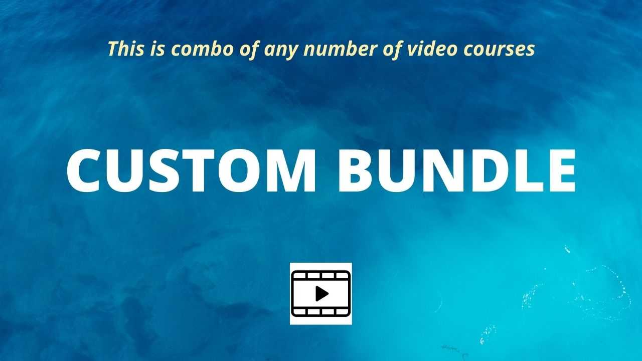 Custom Bundle - any number of video courses course and certification