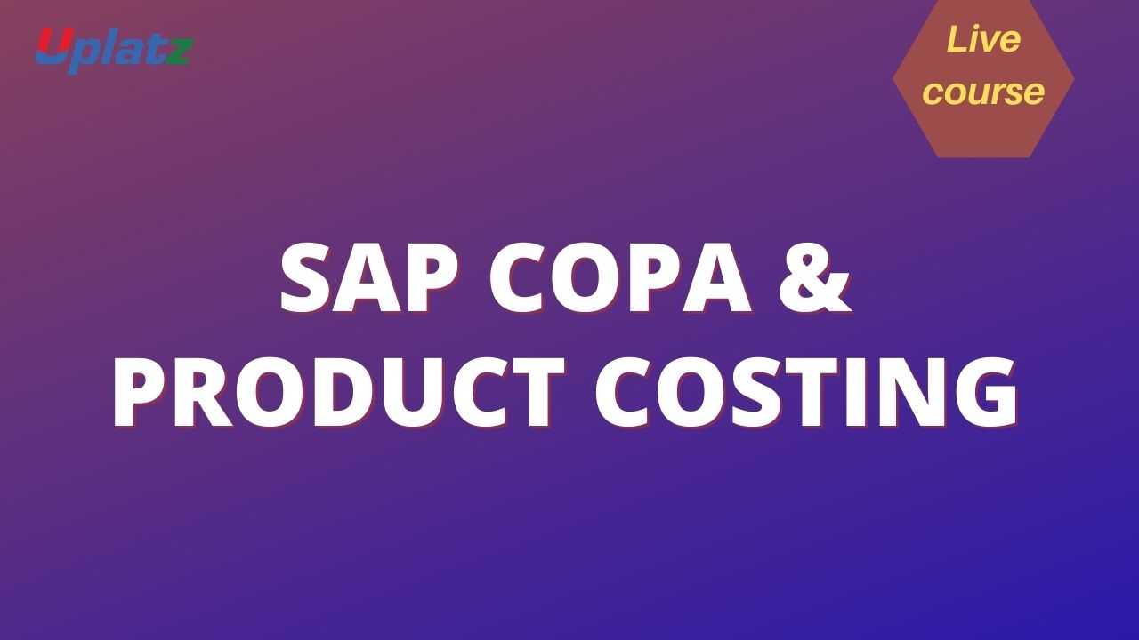 SAP COPA and Product Costing course and certification