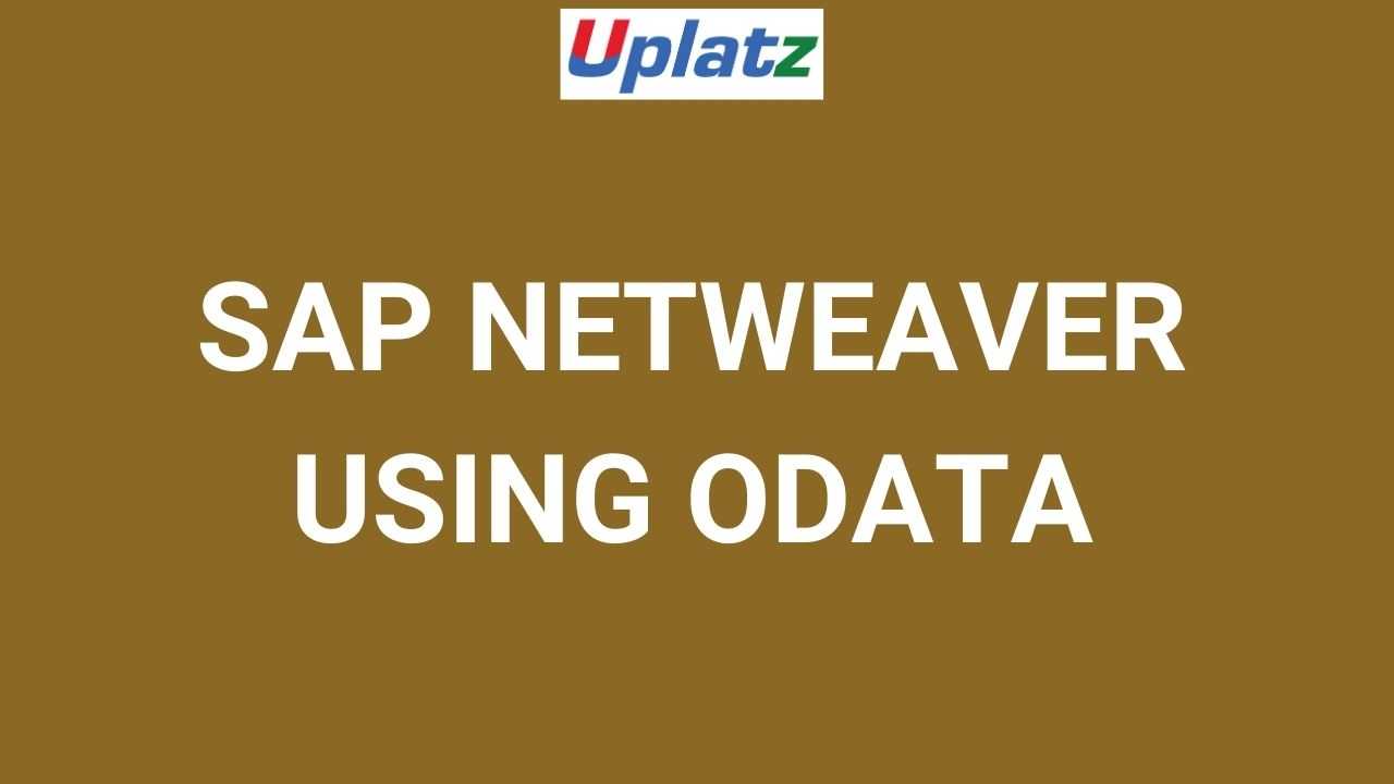 SAP Netweaver Using OData  course and certification