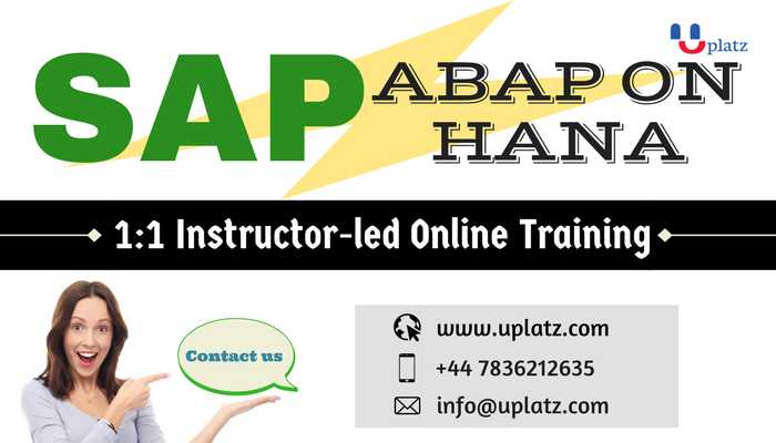 SAP ABAP on HANA + HANA Modeling + HANA Development course and certification