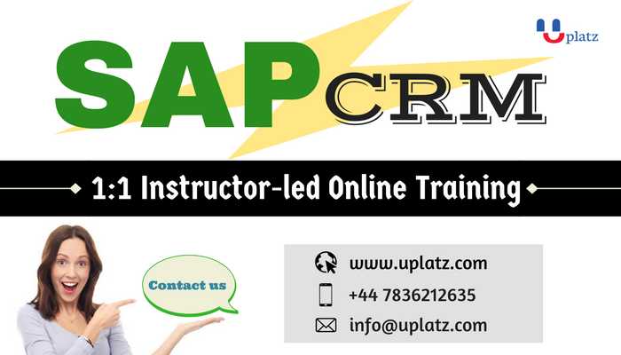 SAP CRM Solution course and certification