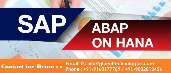 SAP ABAP ON HANA Online Training course and certification