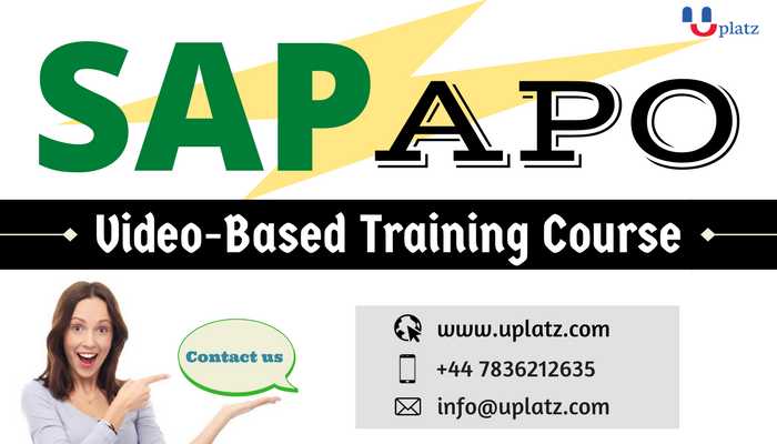 SAP APO online course and certification