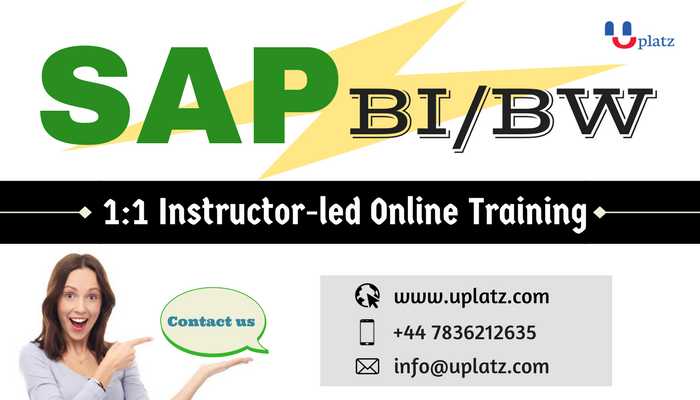 SAP BI / BW Training online course and certification