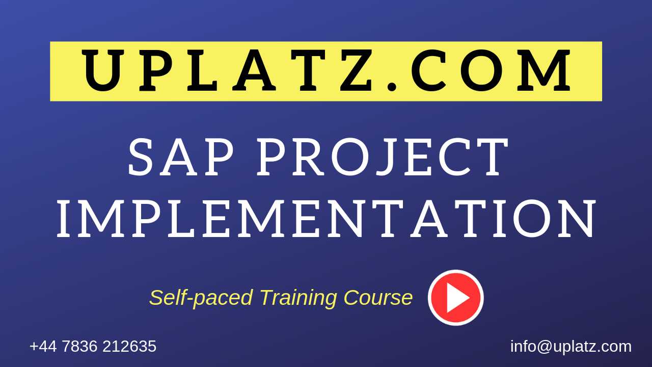 SAP Project Implementation course and certification