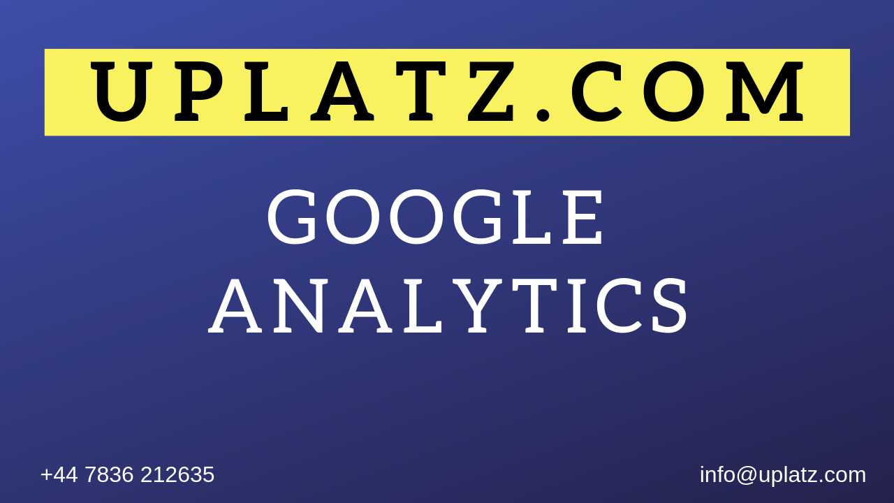 Google Analytics Training course and certification