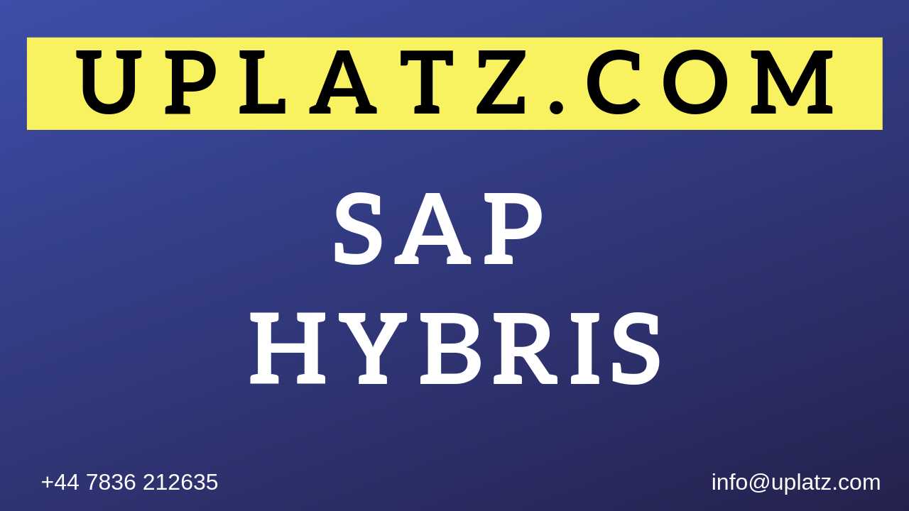 SAP Hybris Training course and certification