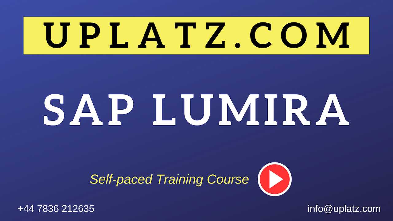 SAP Lumira course and certification