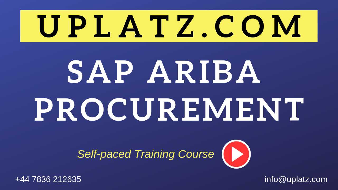 SAP Ariba Procurement course and certification