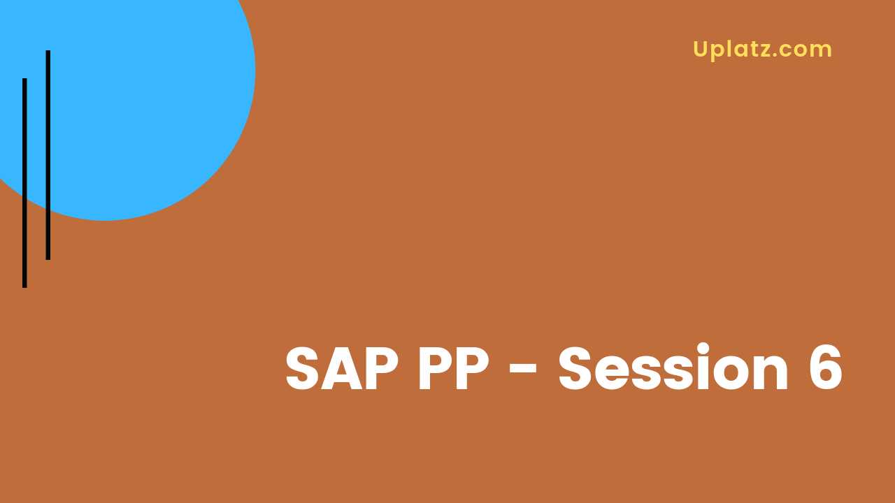 Video: SAP PP - all lectures