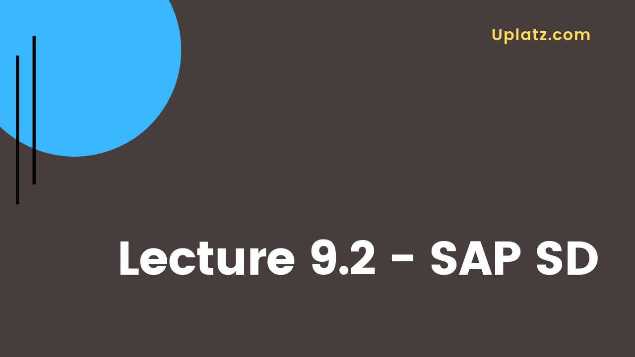 Video: SAP SD - all lectures