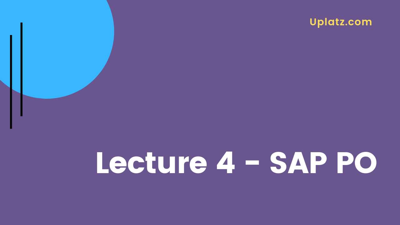 Video: SAP PO overview - all lectures
