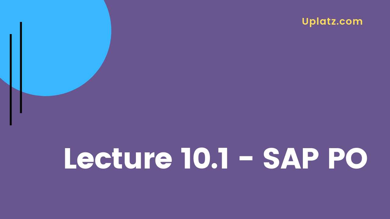 Video: SAP PO (Process Orchestration) - all lectures