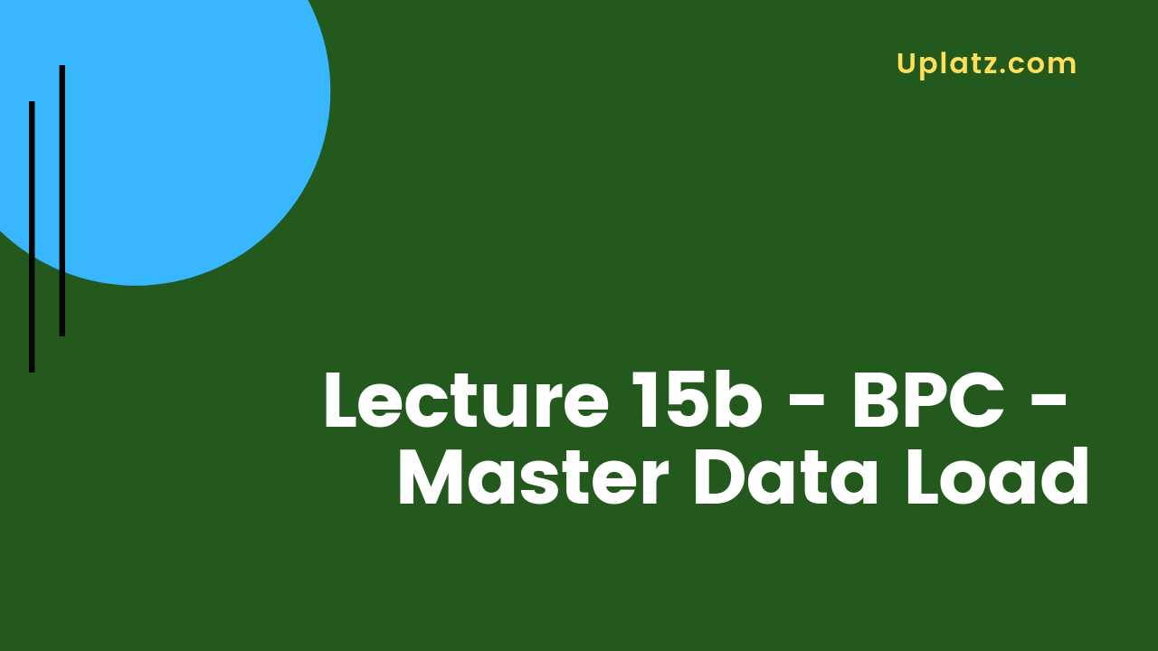Video: SAP BPC course - all lectures