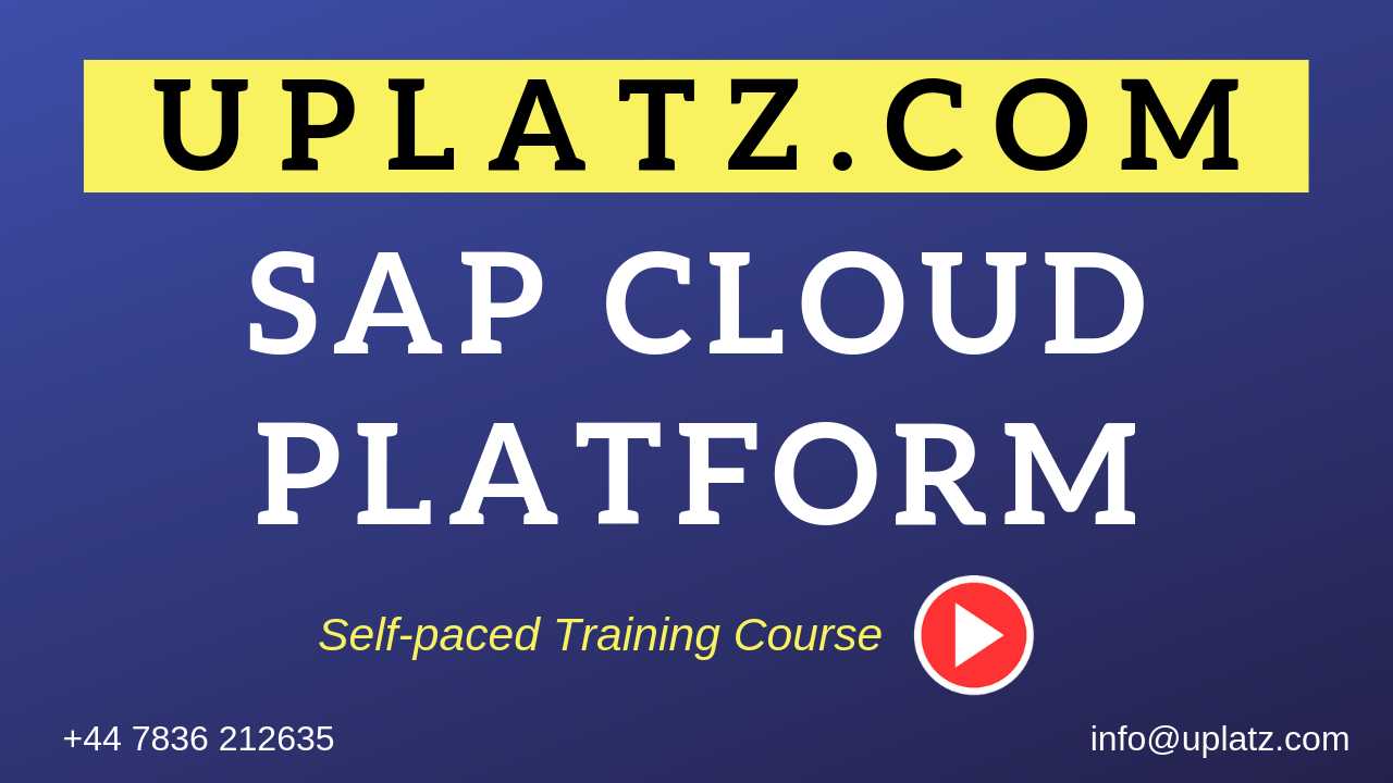 SAP Cloud Platform Integration course and certification