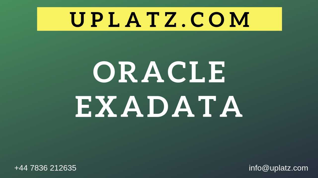 Oracle Exadata Training course and certification