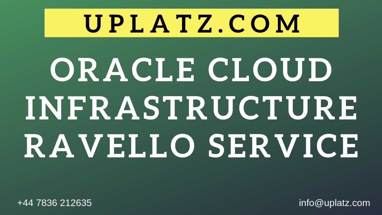 Oracle Cloud Infrastructure Ravello Service course and certification