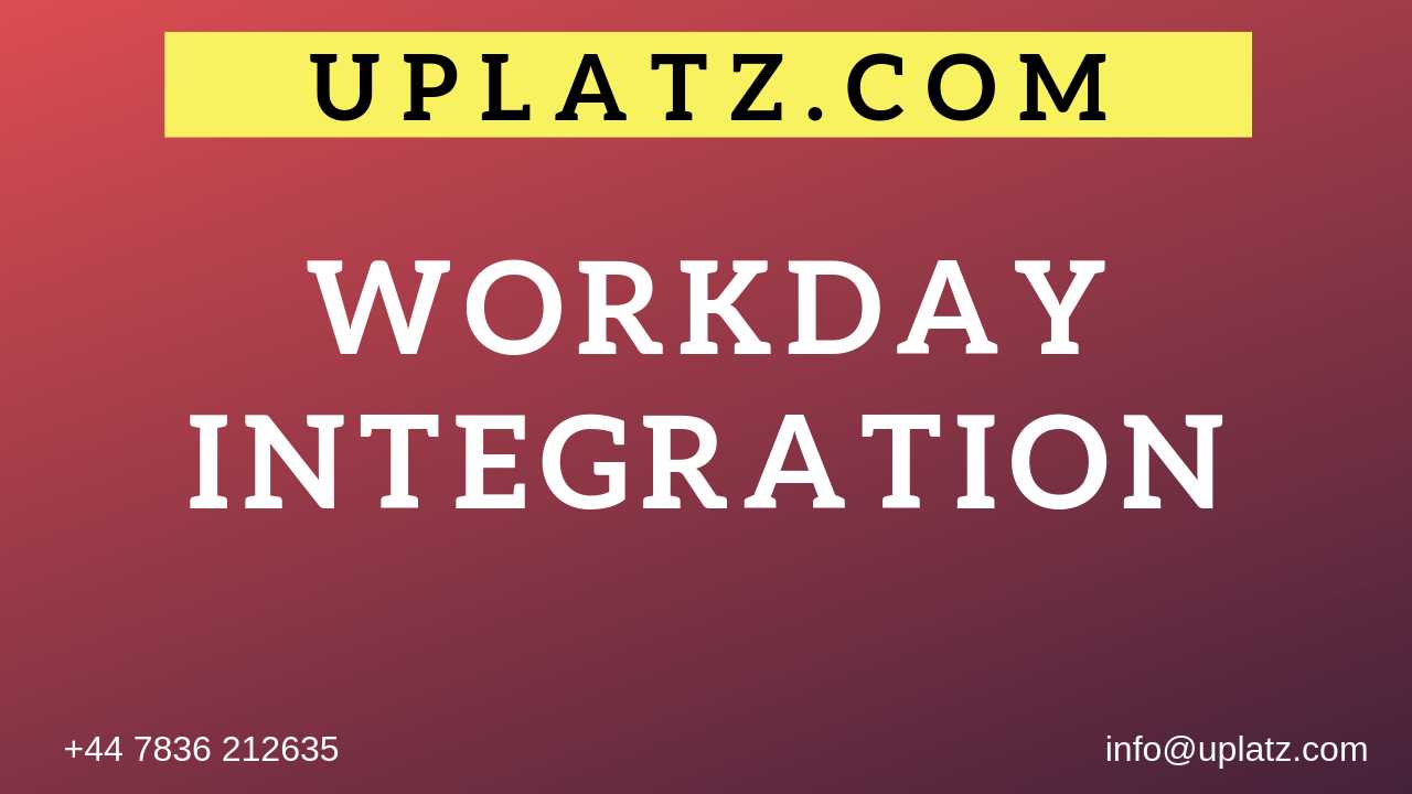 Workday HCM Integration Training course and certification