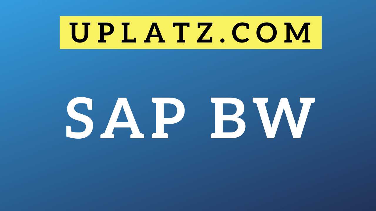 SAP BW Training course and certification