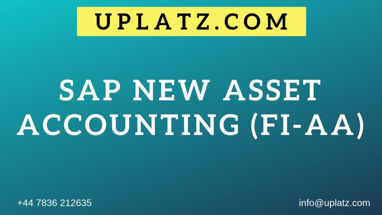 SAP New Asset Accounting Training course and certification