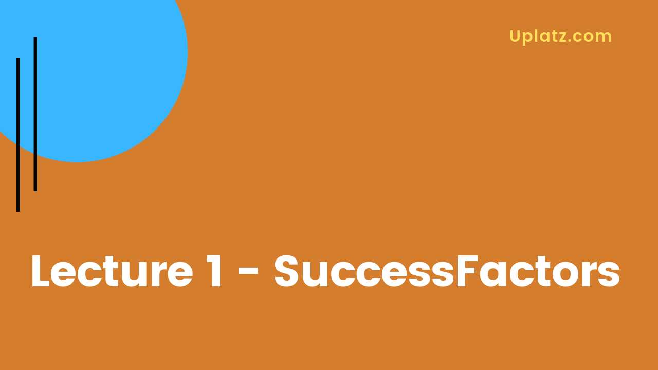Video: SAP SuccessFactors Employee Central - all lectures