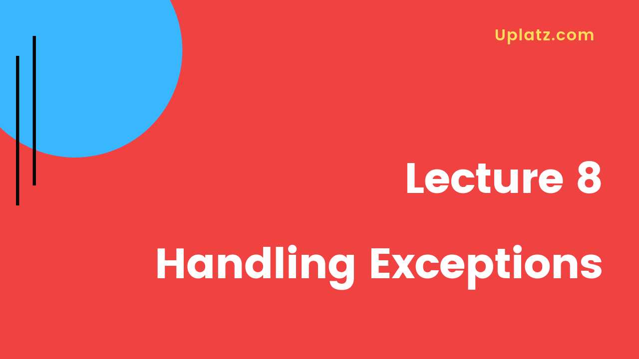 Video: Handling Exceptions