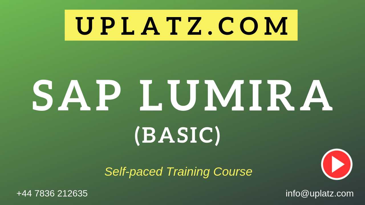 SAP Lumira (Basic) course and certification