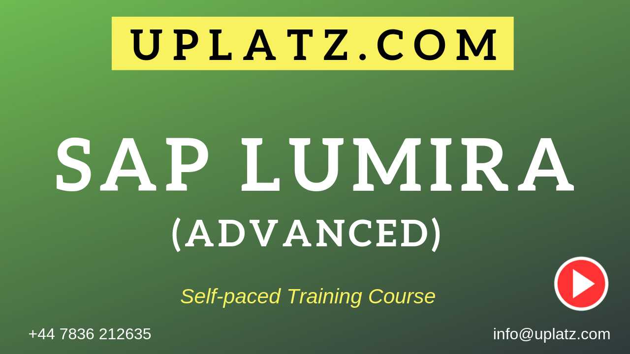 SAP Lumira (Advanced) course and certification