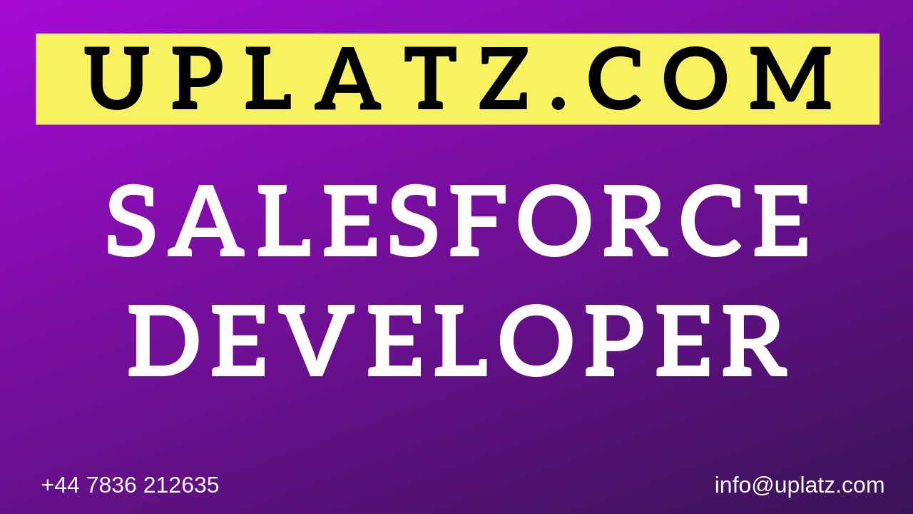 Salesforce Developer course and certification