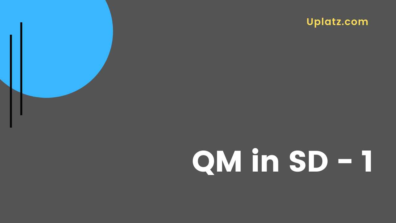 Video: QM in SD