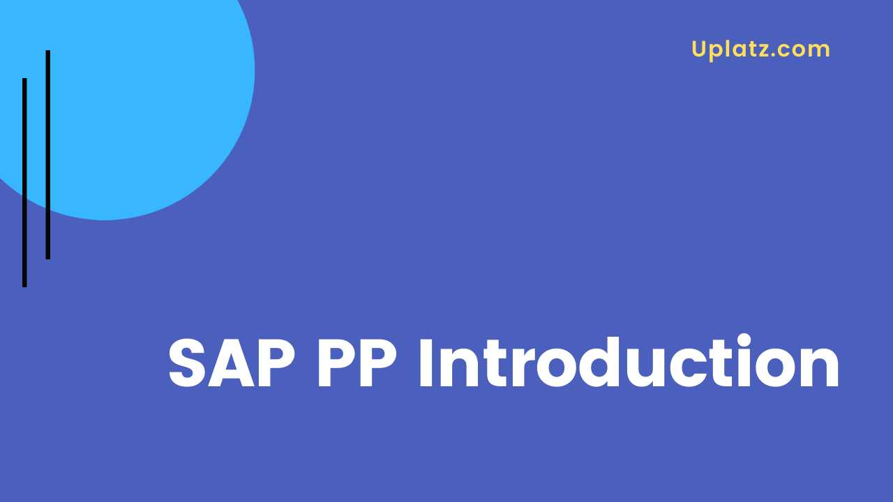 Video: SAP PP Introduction