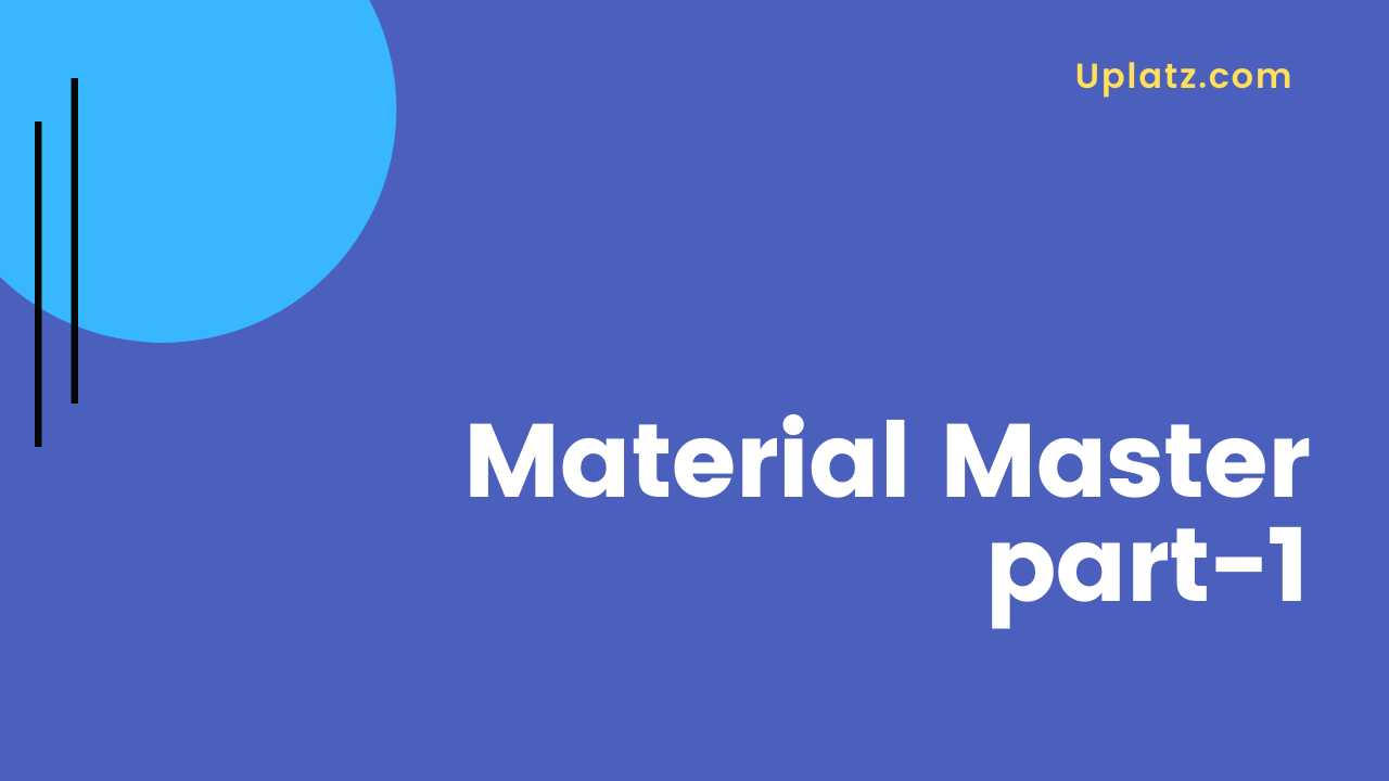 Video: Material Master in PP