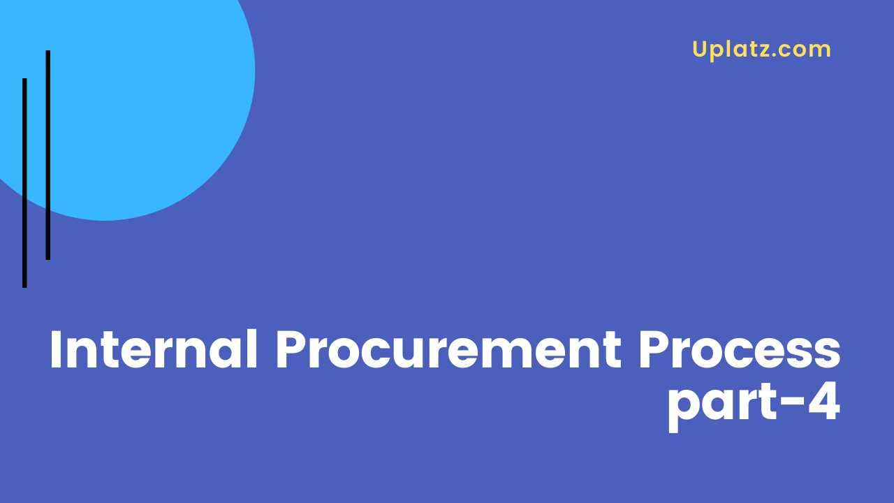 Video: Internal Procurement Process