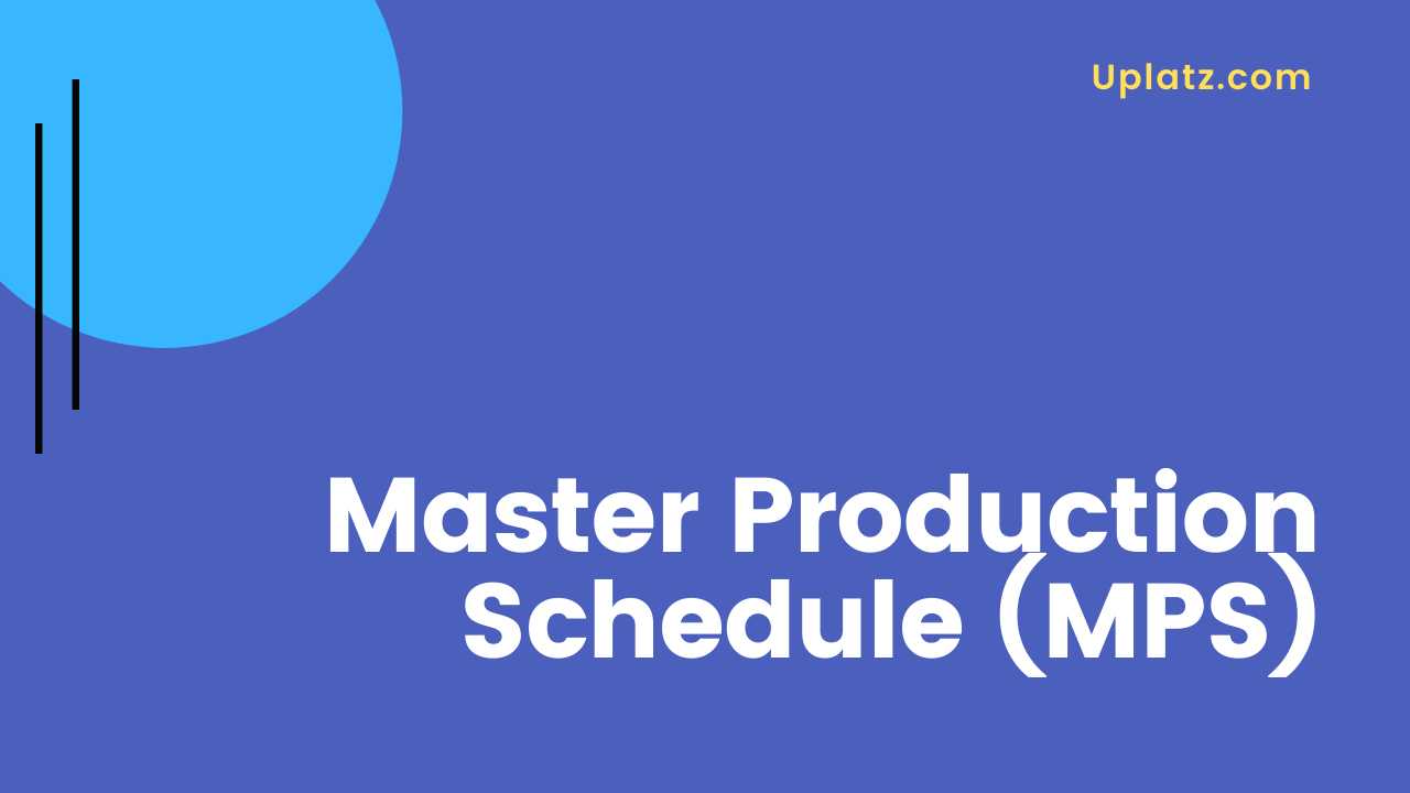 Video: Master Production Schedule (MPS)