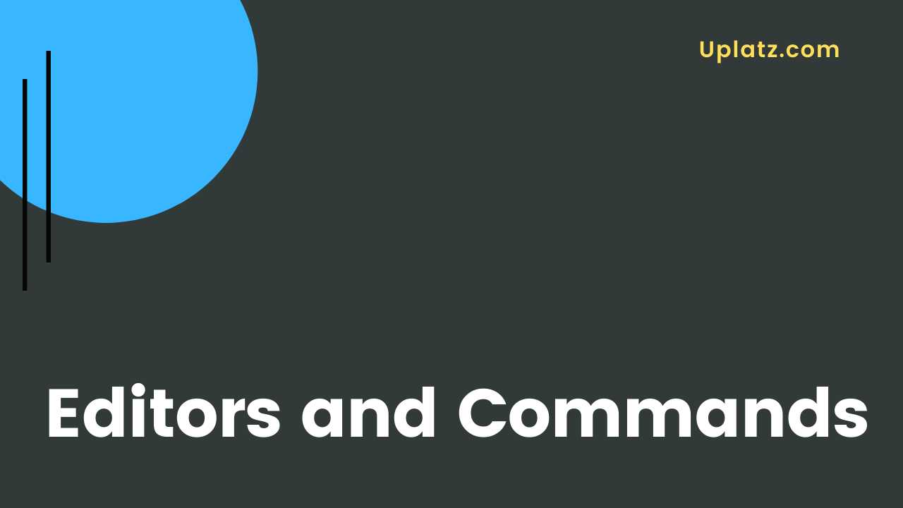 Video: Editors and Unix Commands