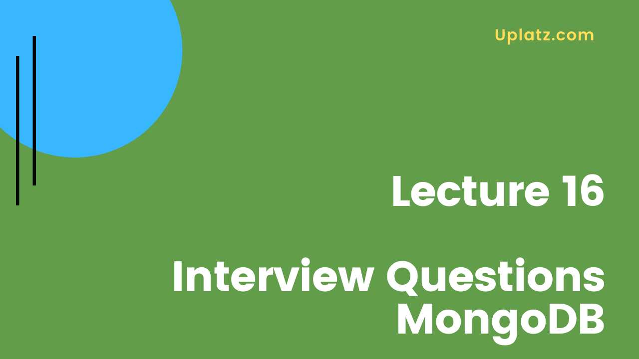 Video: Interview Questions - MongoDB