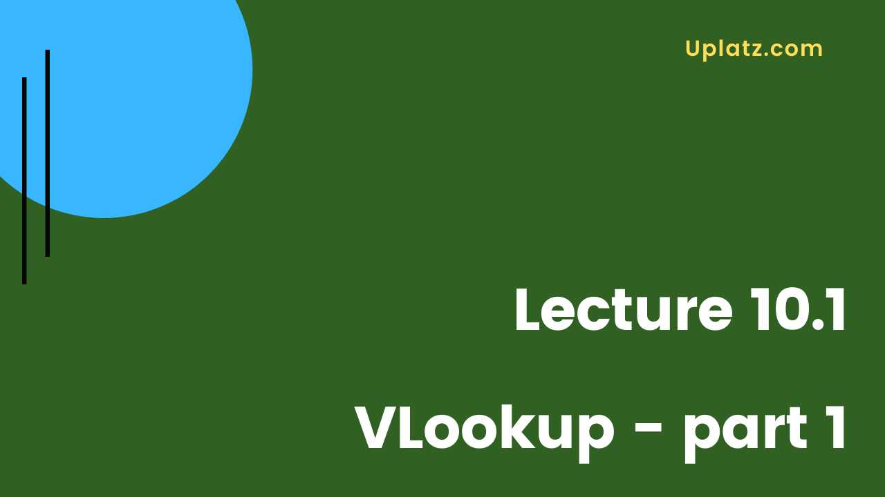 Video: VLookup and HLookup