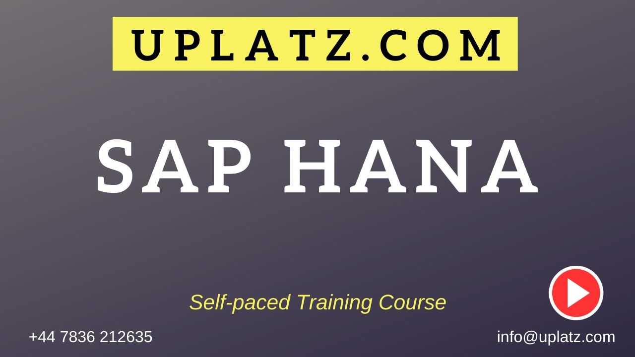 SAP HANA Certification Training course and certification