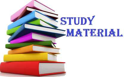 Study Material course and certification