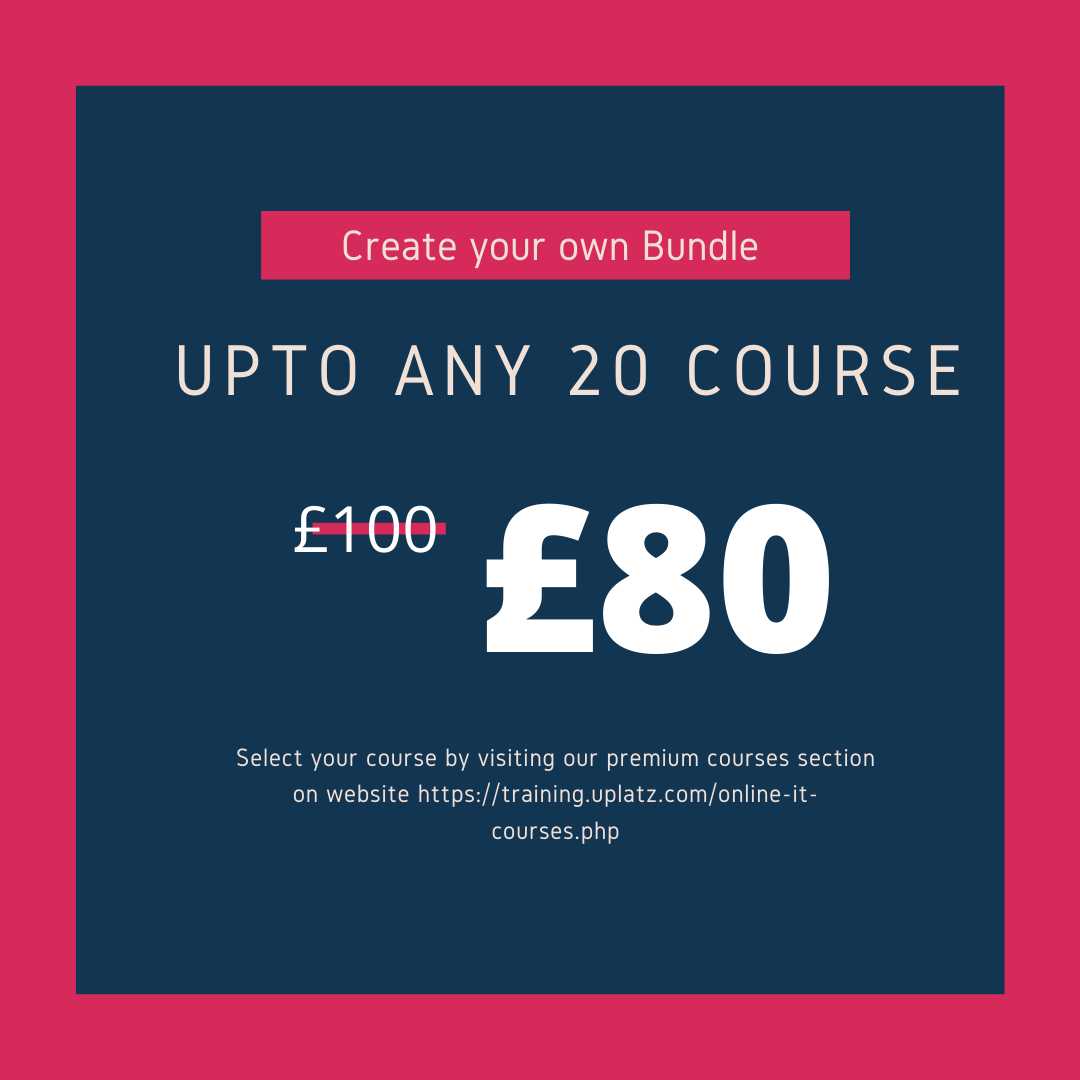 Custom Bundle - Any 20 video courses course and certification