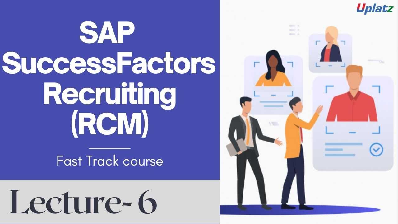 Video: SAP SuccessFactors RCM (fast track) - all lectures