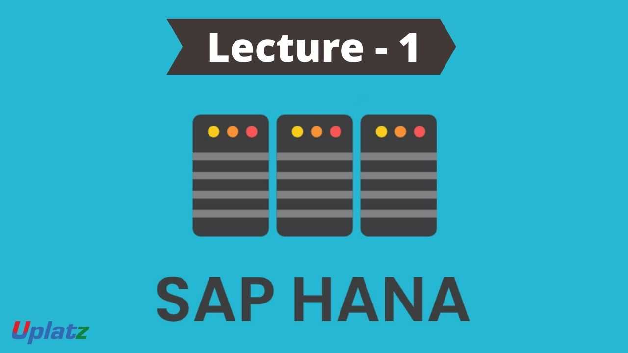 Video: SAP HANA overview - all lectures