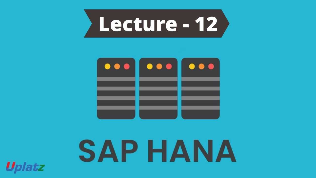 Video: SAP HANA - all lectures