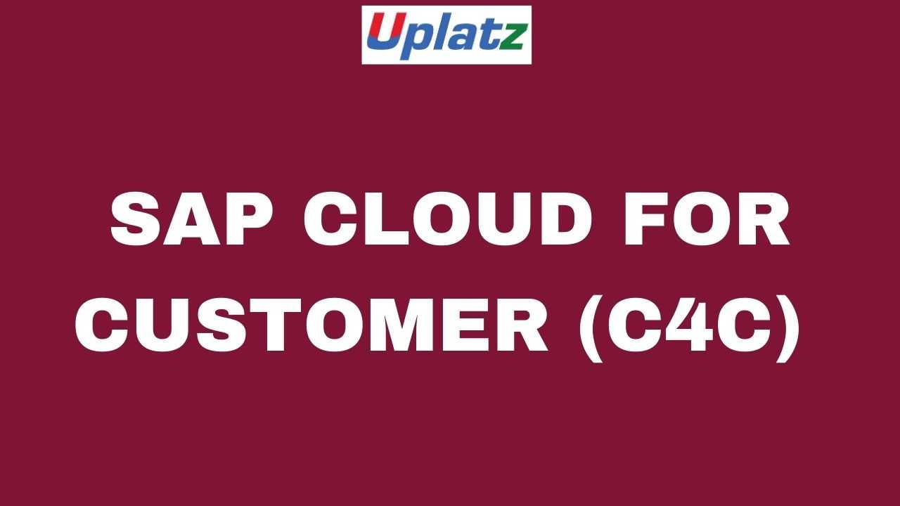 SAP Cloud for Customer (C4C) course and certification