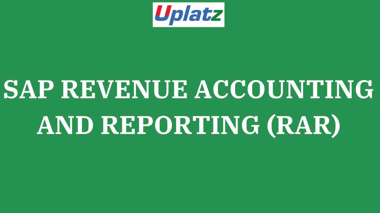 SAP Revenue Accounting and Reporting (RAR) course and certification