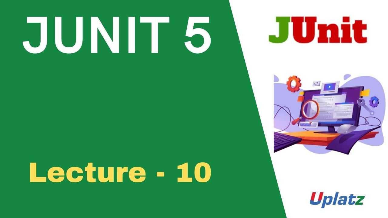 Video: JUnit 5 - all lectures
