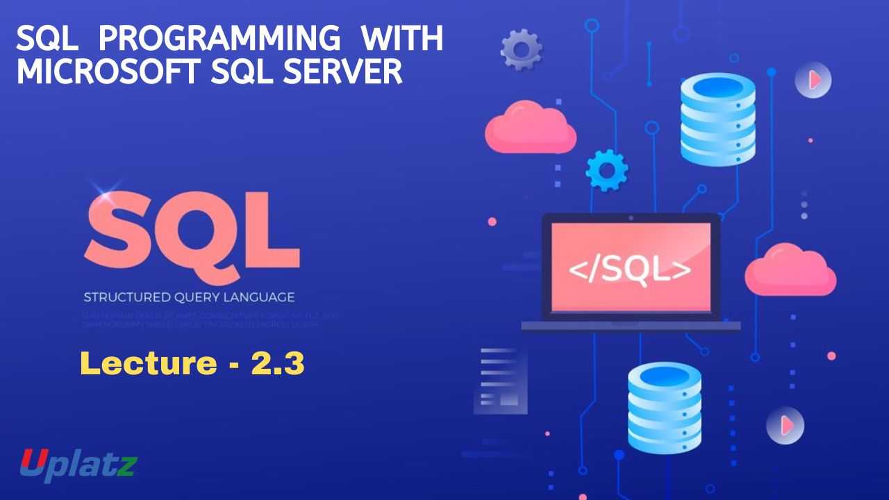 Video: SQL Programming with Microsoft SQL Server - all lectures