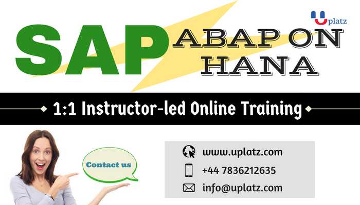 SAP ABAP ON HANA course and certification